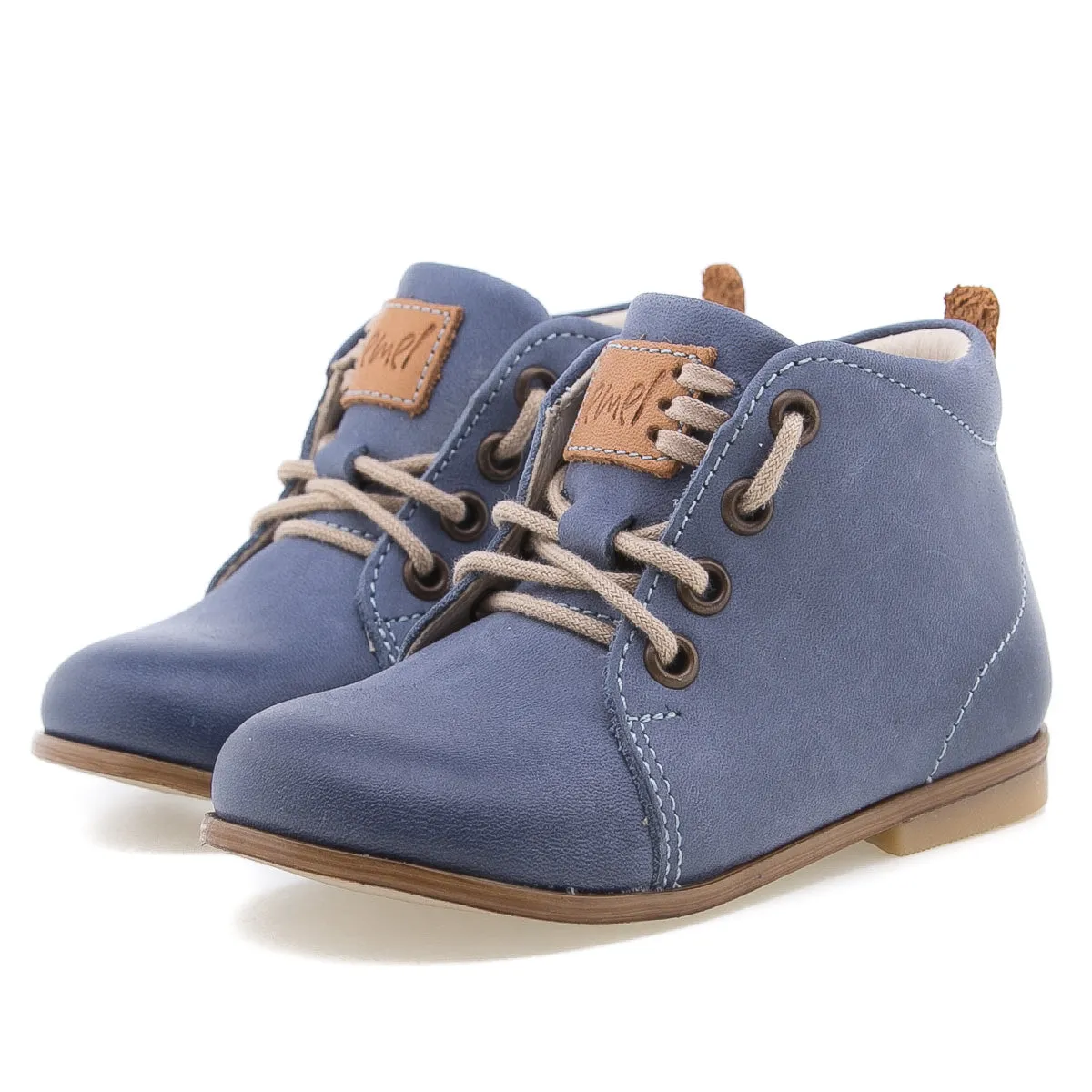 (1075-17) Emel classic first shoes blue