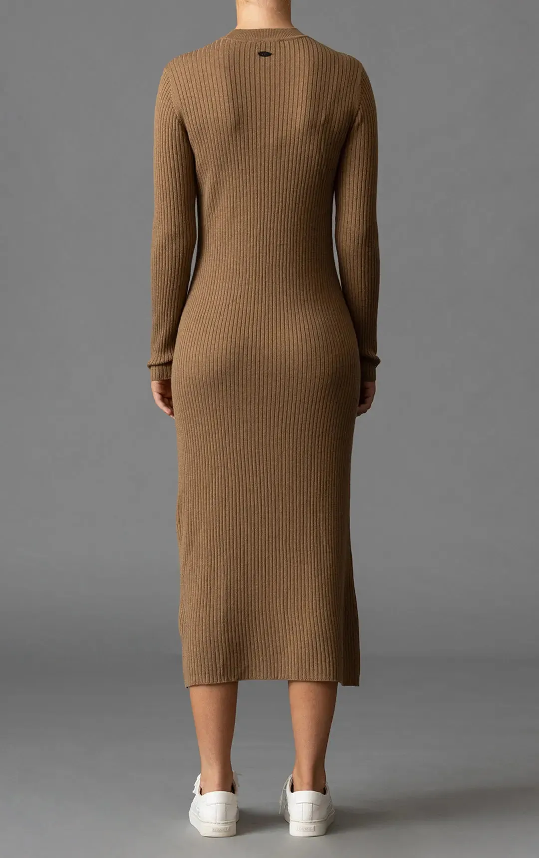 12GG RIB KNIT DRESS- CLEARANCE