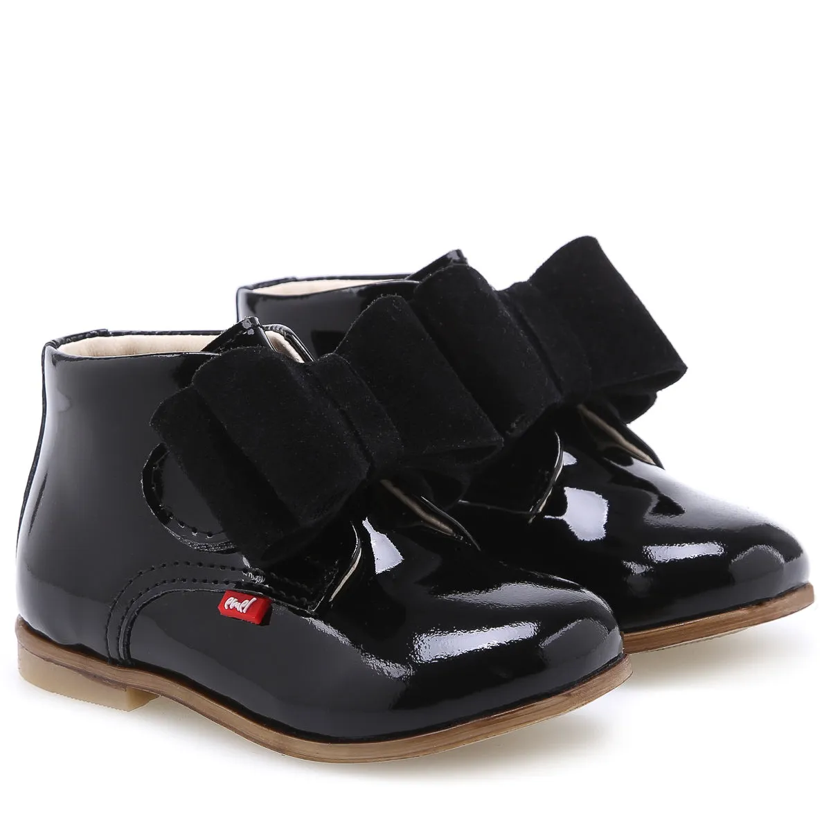 (1899-2) Emel Black bow velcro