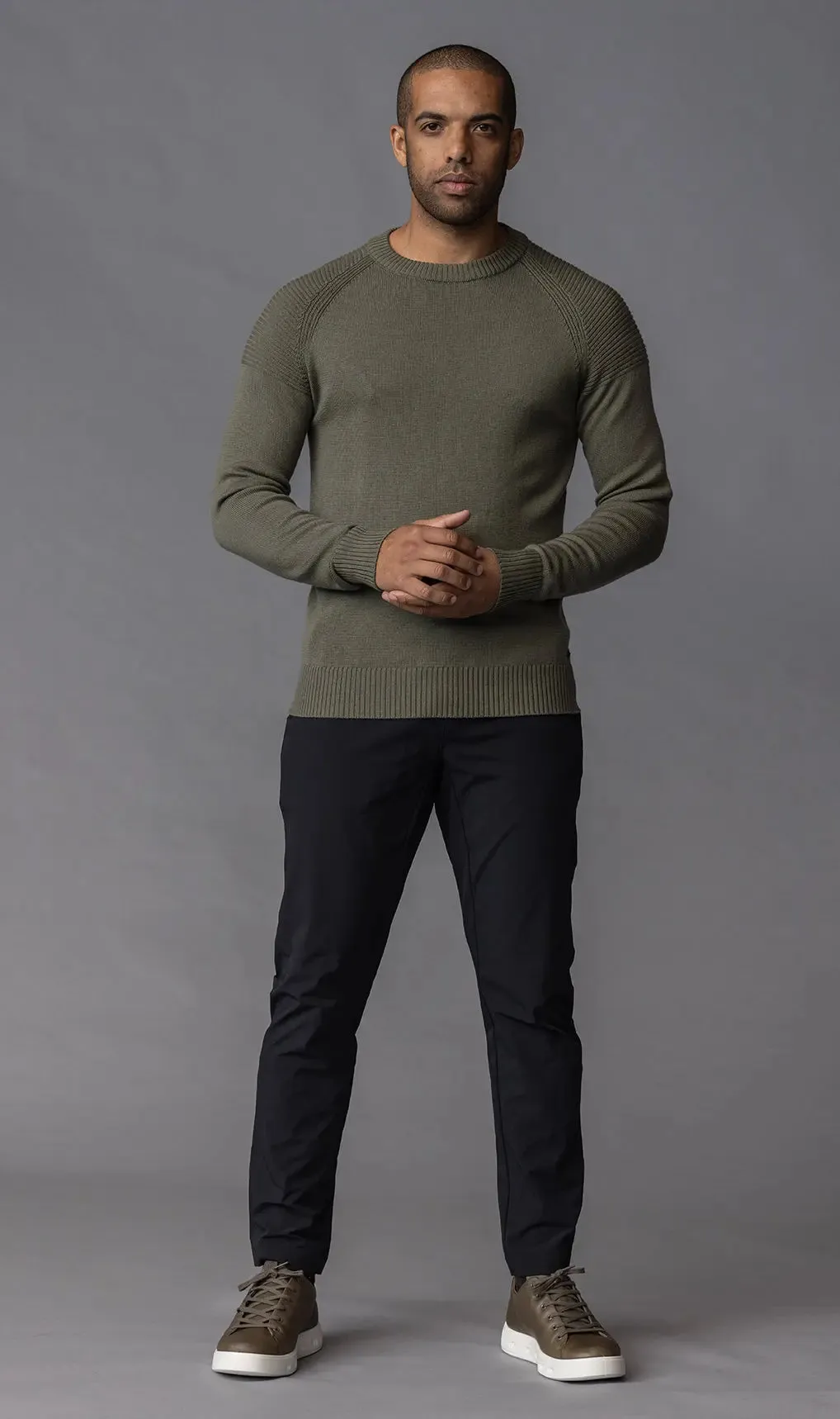 7 GAUGE MERINO CREW - CLEARANCE