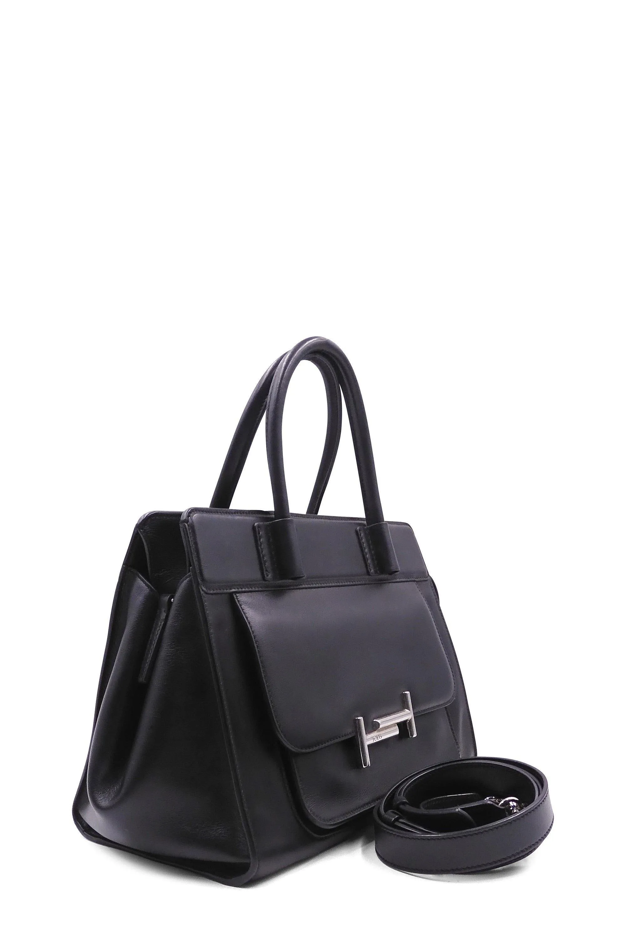 Amu Zip Satchel Black