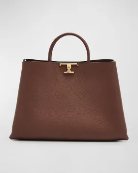 Calf Leather Top-Handle Bag