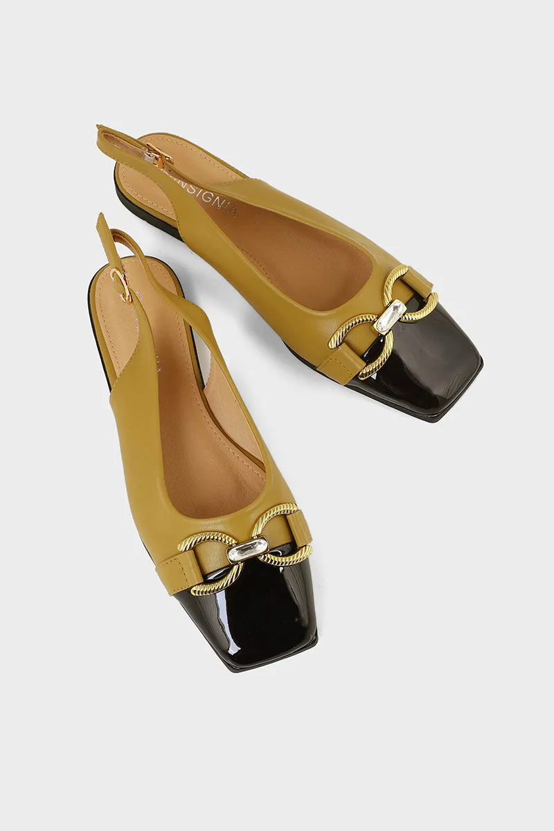 Casual Sling Back I47296-Olive