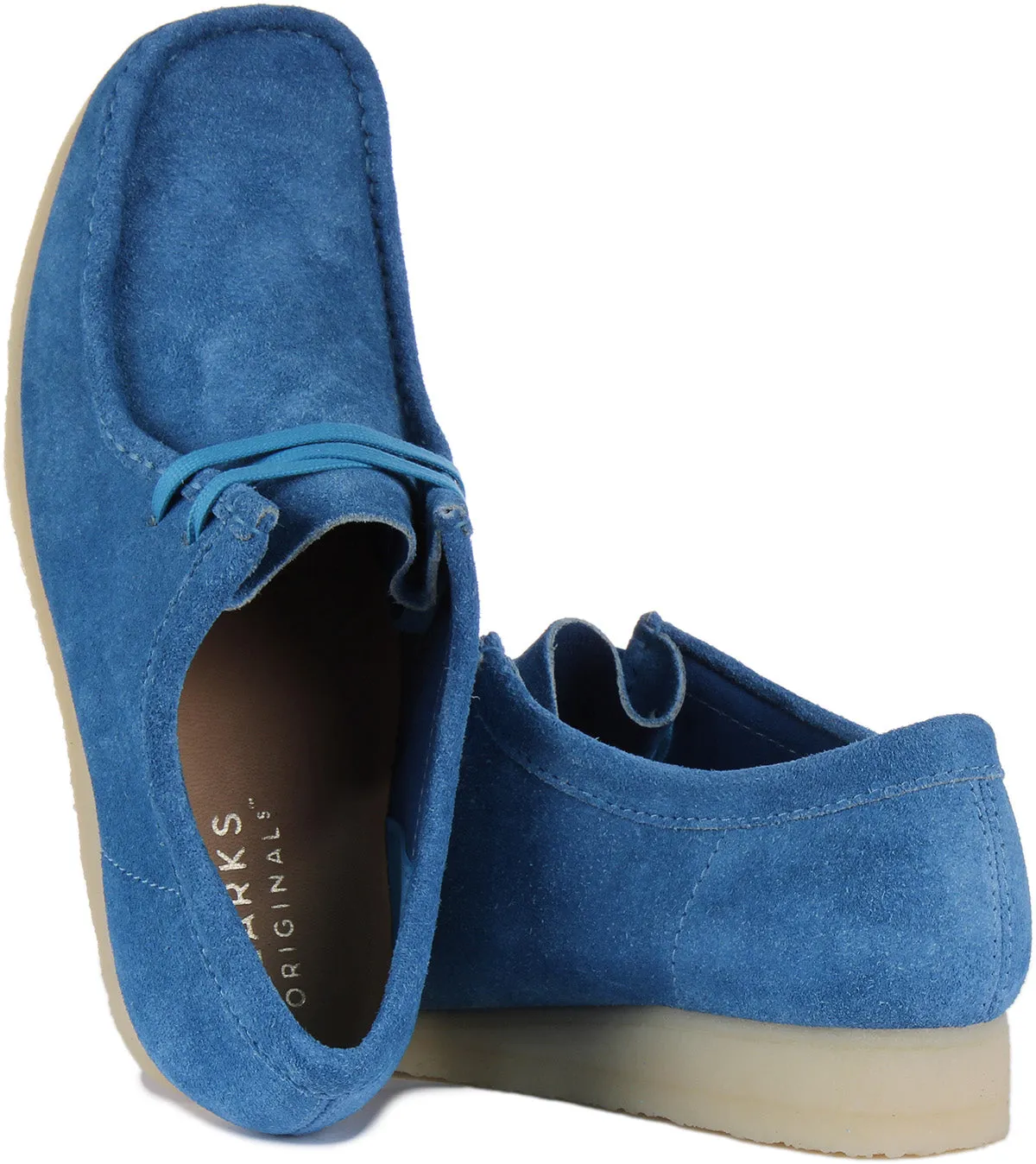 Clarks Originals Wallabee In Blue For Men