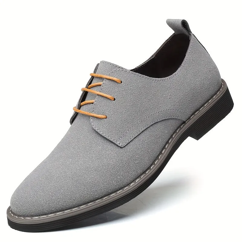 Classic Men's Faux Suede Shoes for Formal and Business Occasions