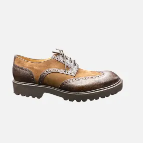 Clearance | Carlos Santos Brown Wingtip Lug Sole Shoe