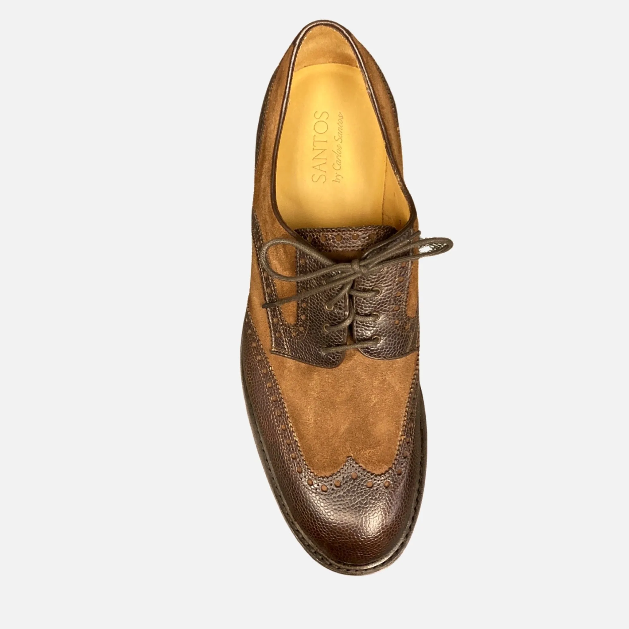 Clearance | Carlos Santos Brown Wingtip Lug Sole Shoe