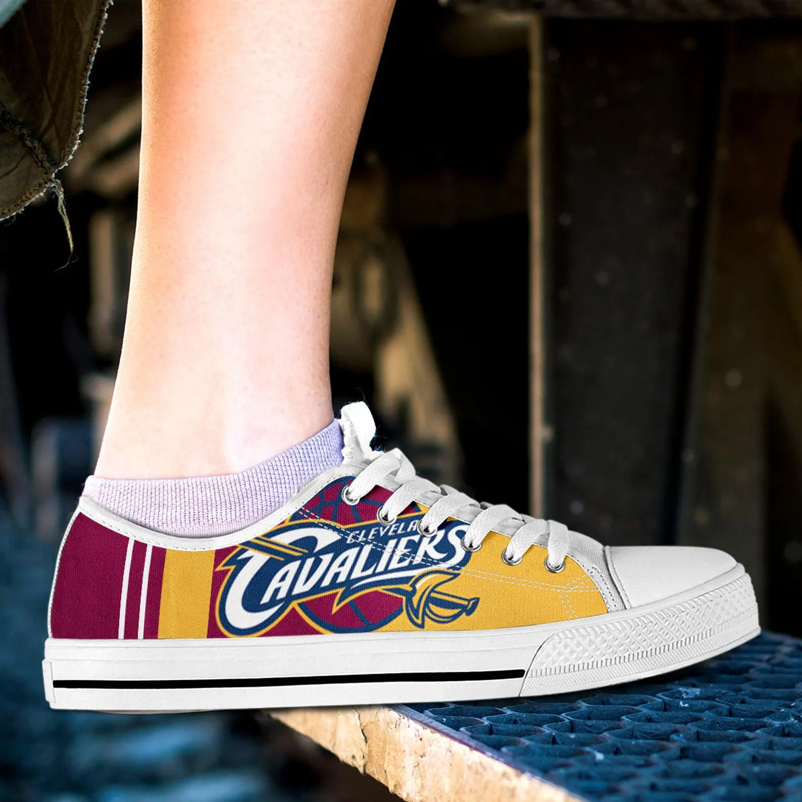 Cleveland Cavaliers Custom Lowtop, Basketball Custom Shoes, Sport Lowtop, Canvas Shoes, Canvas Lowtop, Unisex Shoes, Gift Birthday