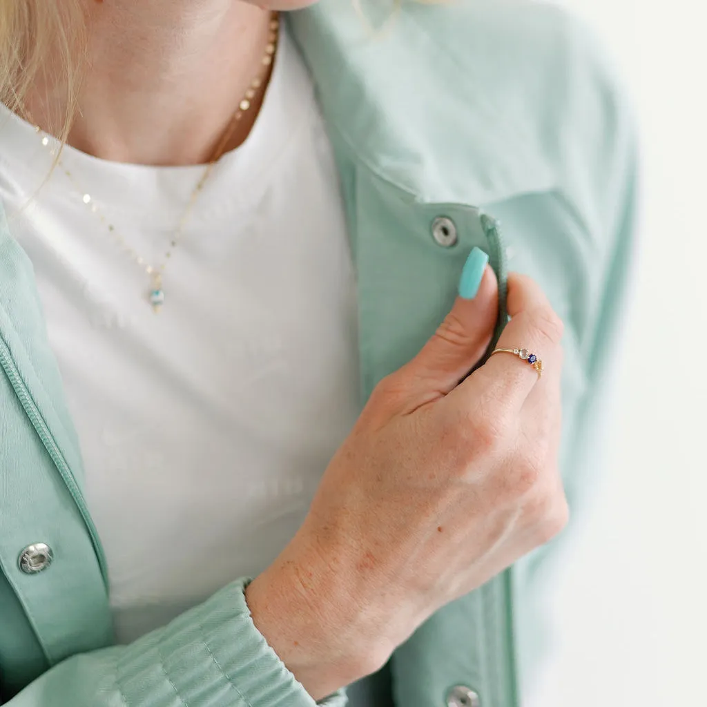 Courtney Frerichs x Local Eclectic Solid Gold Fly Acrostic Ring