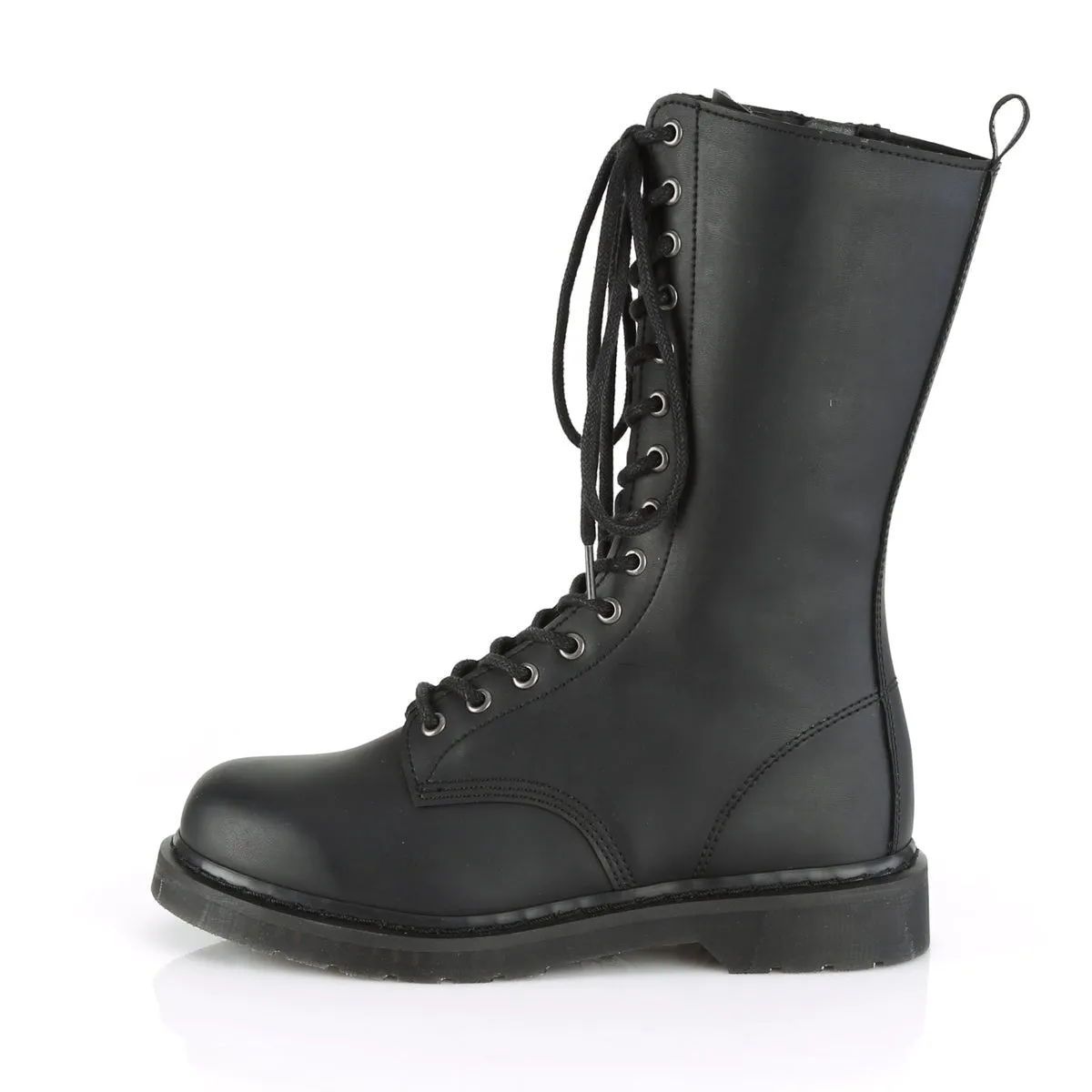 Demonia BOLT-300 | Black Vegan Leather Combat Boots