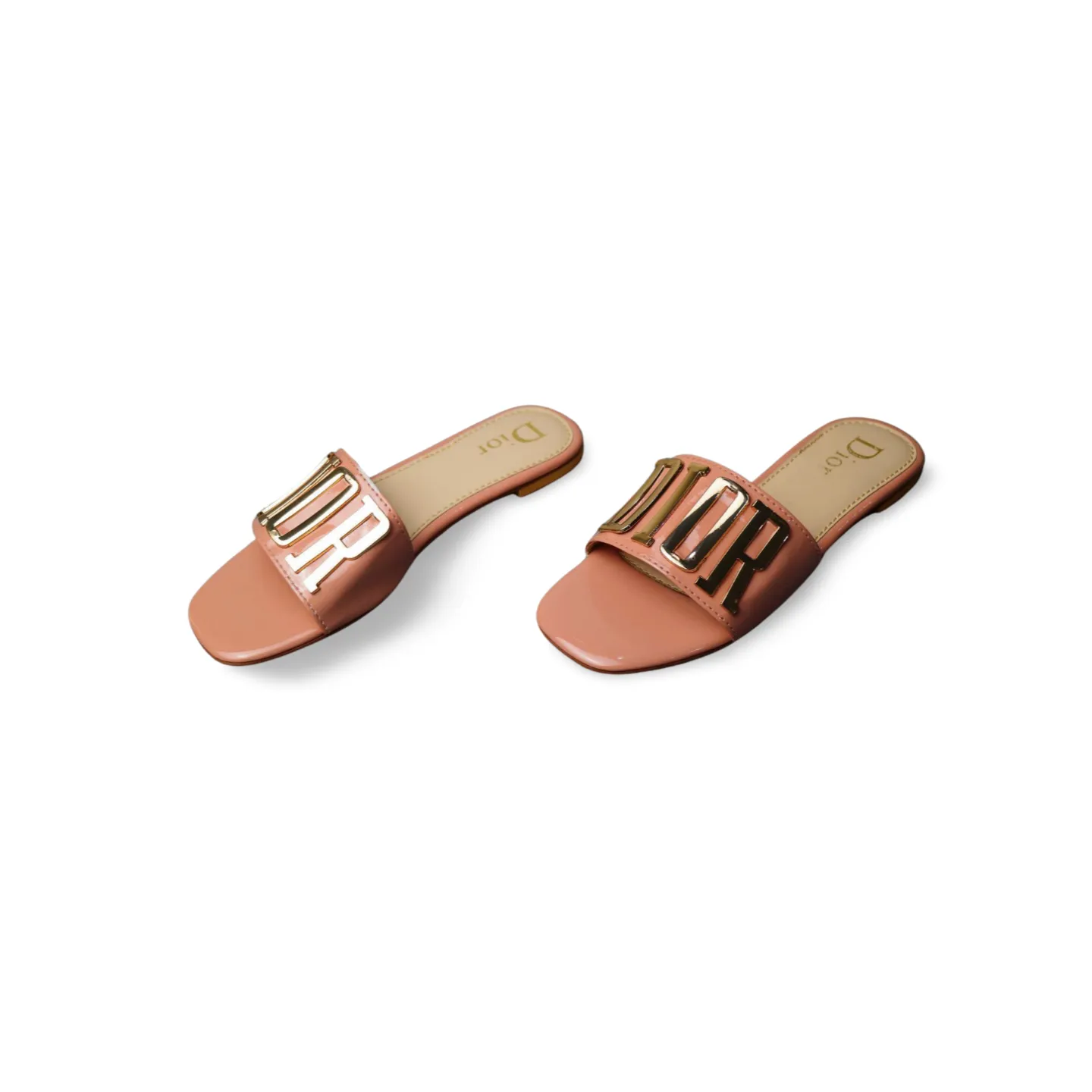 Designer Gold Logo Slides For Women- 1024