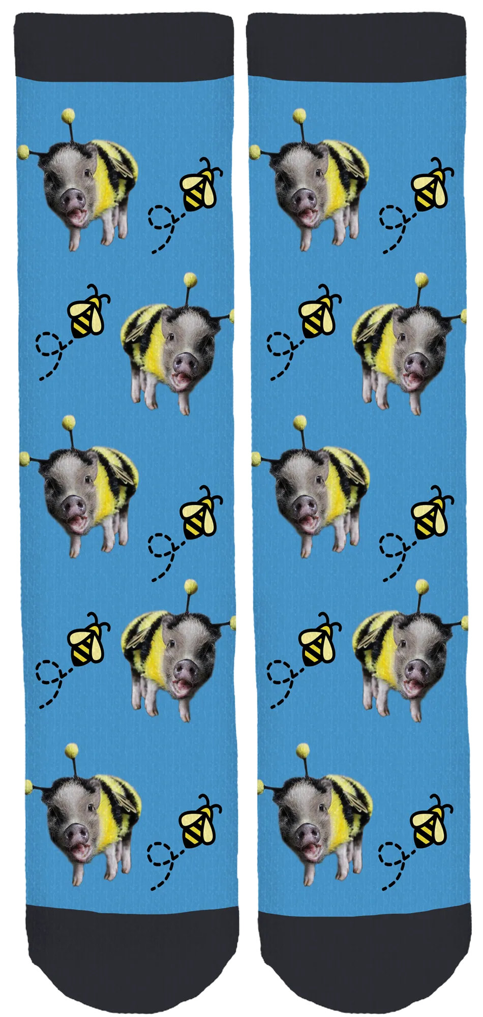 Egbert the Mini Pig Crew Socks