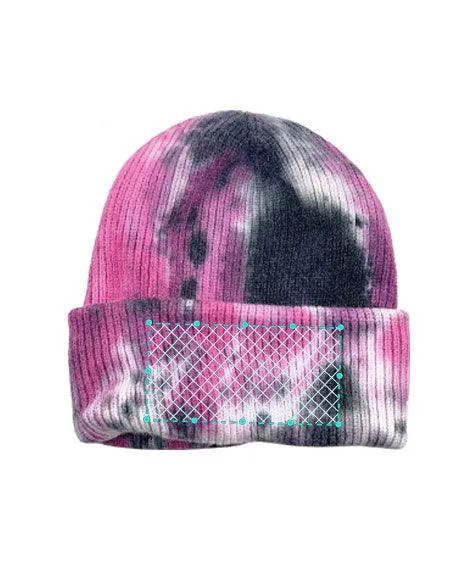 Embroidered Tie Dye Beanies