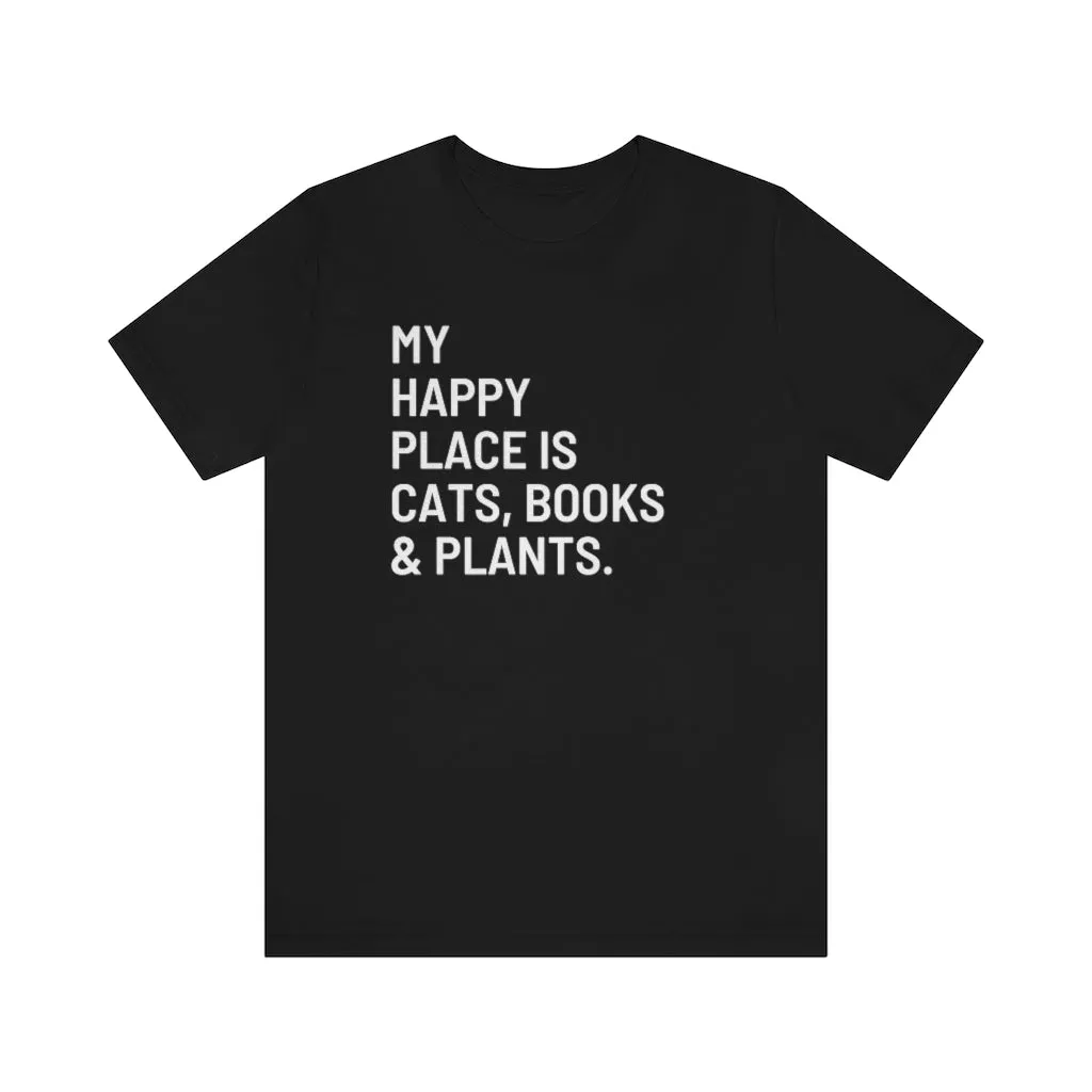 Happy Place Cats Unisex Premium Tee