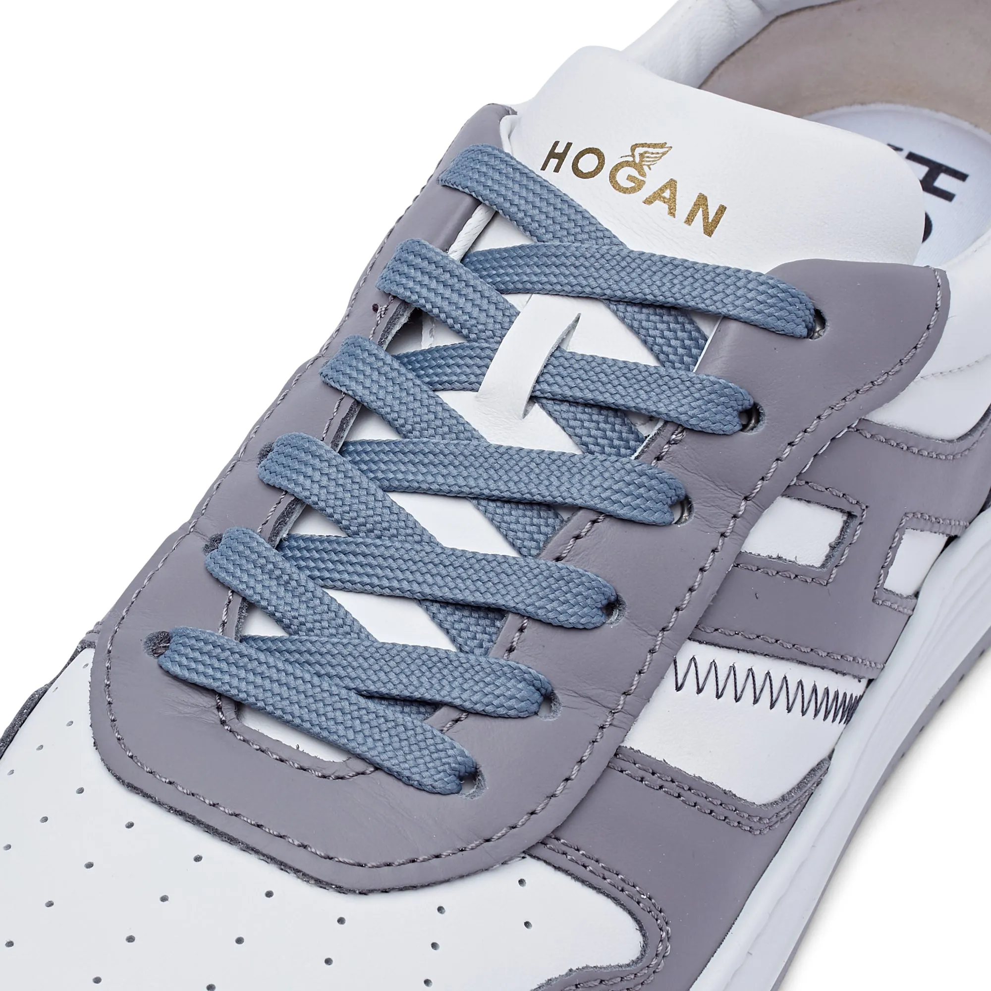 HOGAN H630 Low Top Trainer (Grey / White)