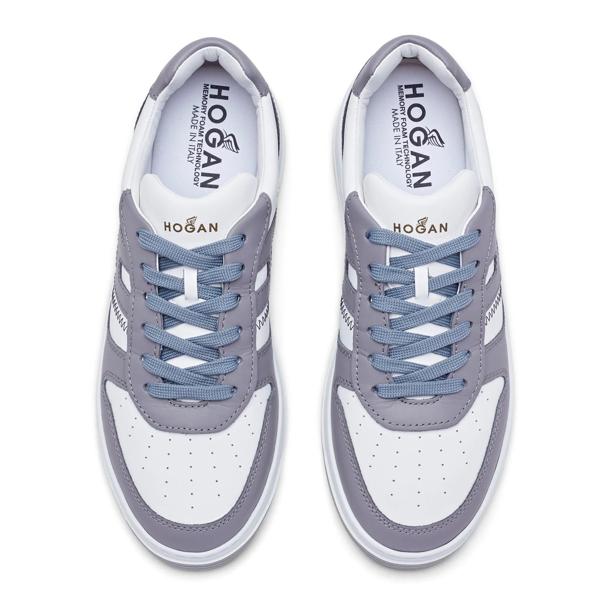 HOGAN H630 Low Top Trainer (Grey / White)