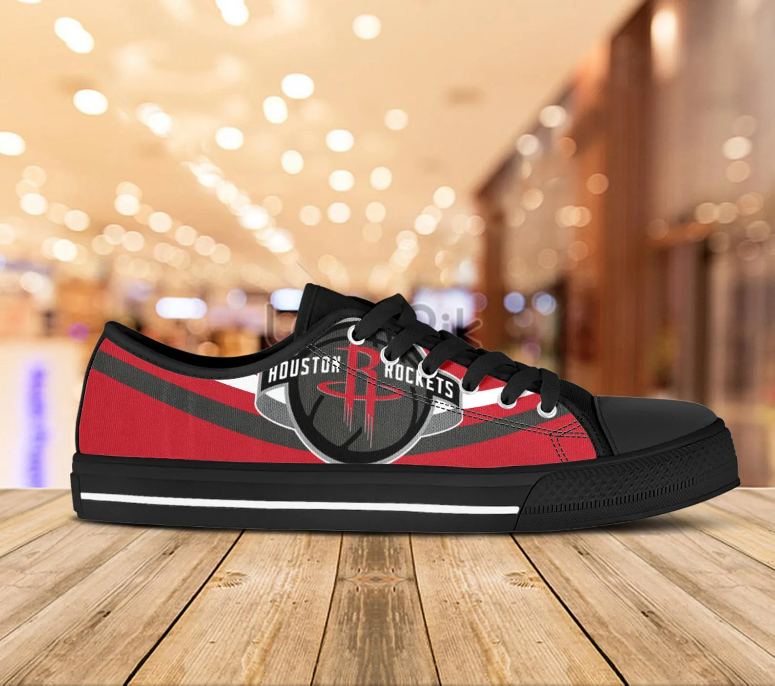 Houston Rockets Custom Lowtop, Basketball Custom Shoes, Sport Lowtop, Canvas Shoes, Canvas Lowtop, Unisex Shoes, Gift Birthday