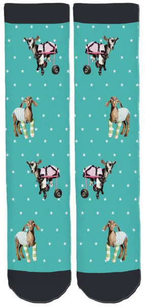 Limited Edition Goats & Friends Bamboo Crew Socks!