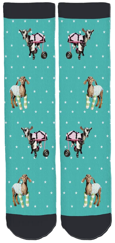 Limited Edition Goats & Friends Bamboo Crew Socks!