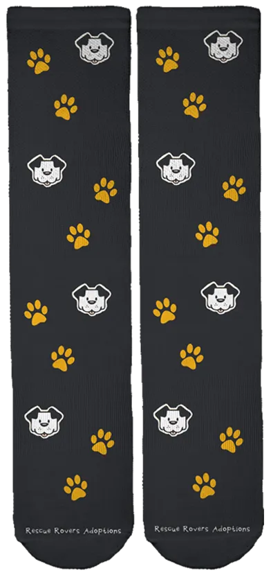 Limited Edition Rescue Rovers Dog Adoptions Crew Socks