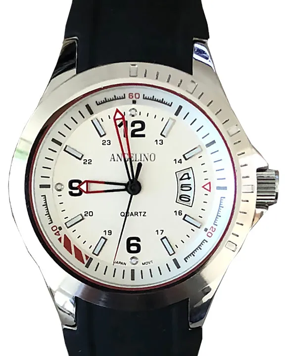 Men's Fashion Watch, Asteroid White- Mens - Fashion - Accessories