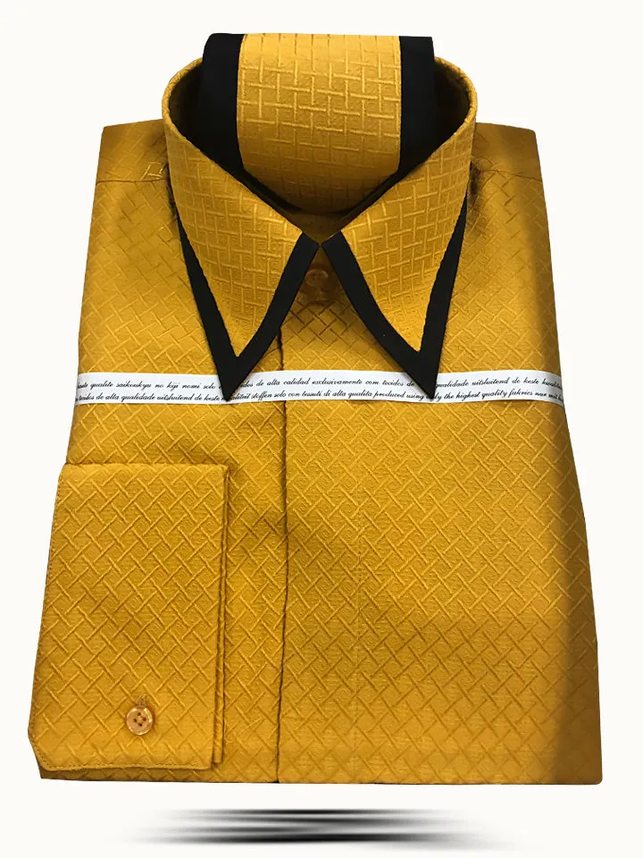 Mens Silk Shirt,  SJ Gold - Dress shirts - Fashion