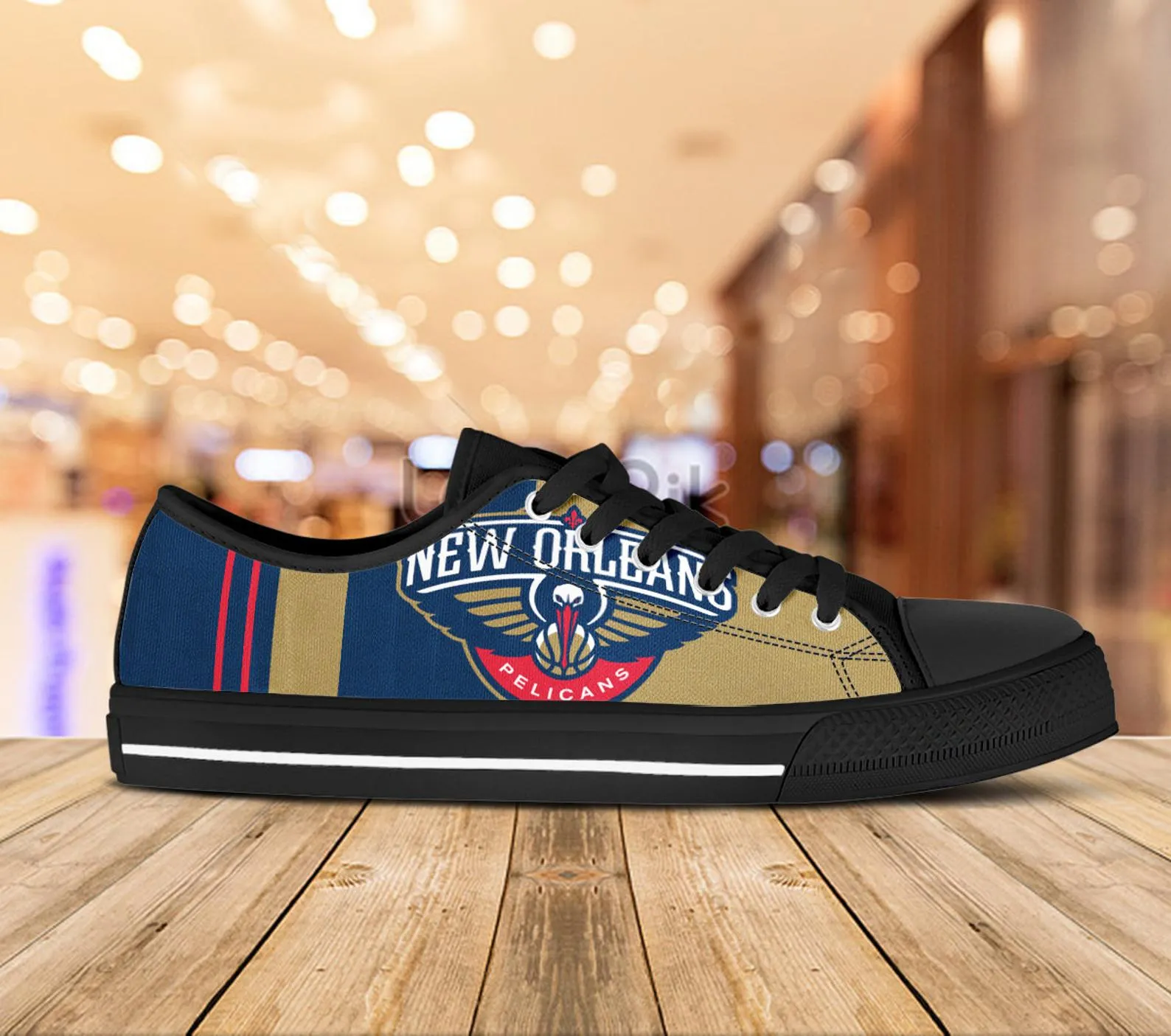 New Orleans Pelicans Custom Lowtop, Basketball Custom Shoes, Sport Lowtop, Canvas Shoes, Canvas Lowtop, Unisex Shoes, Gift Birthday