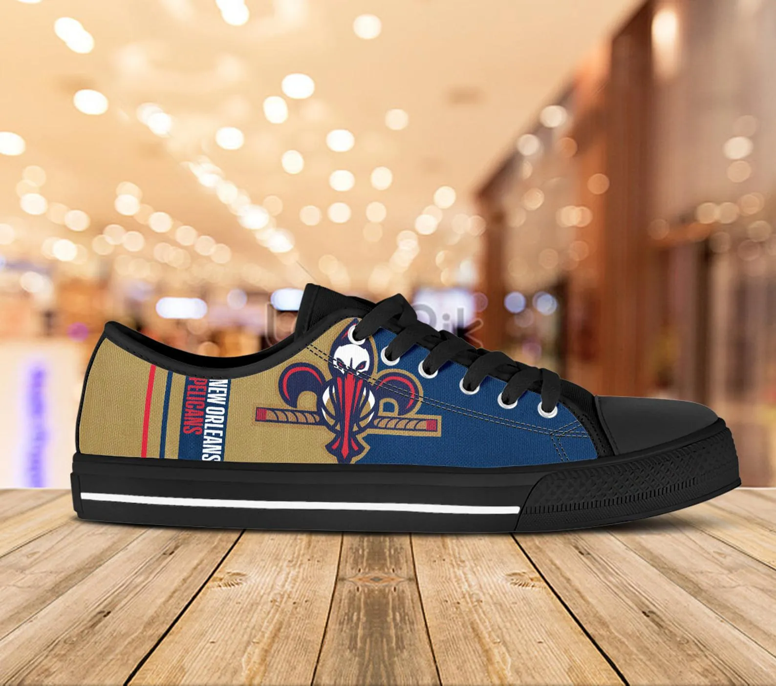 New Orleans Pelicans Custom Lowtop, Basketball Custom Shoes, Sport Lowtop, Canvas Shoes, Canvas Lowtop, Unisex Shoes, Gift Birthday