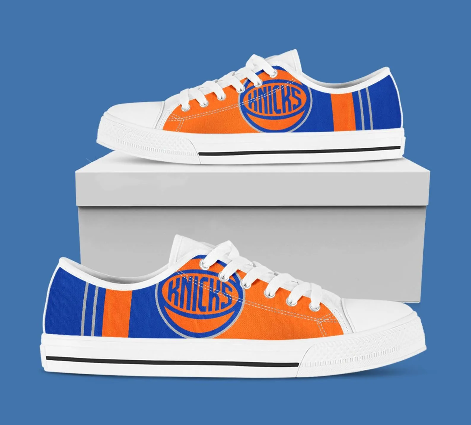 New York Knicks Custom Lowtop, Basketball Custom Shoes, Sport Lowtop, Canvas Shoes, Canvas Lowtop, Unisex Shoes, Gift Birthday