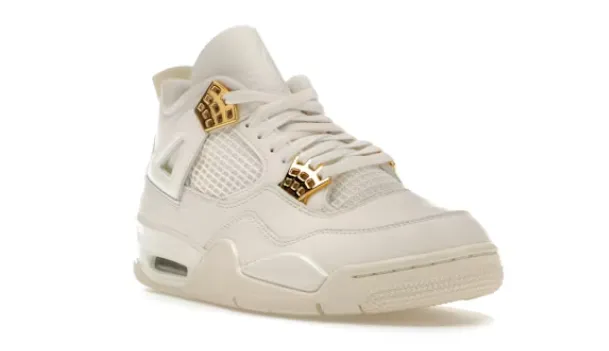 Nike Air Jordan 4 Retro Metallic Gold Women's