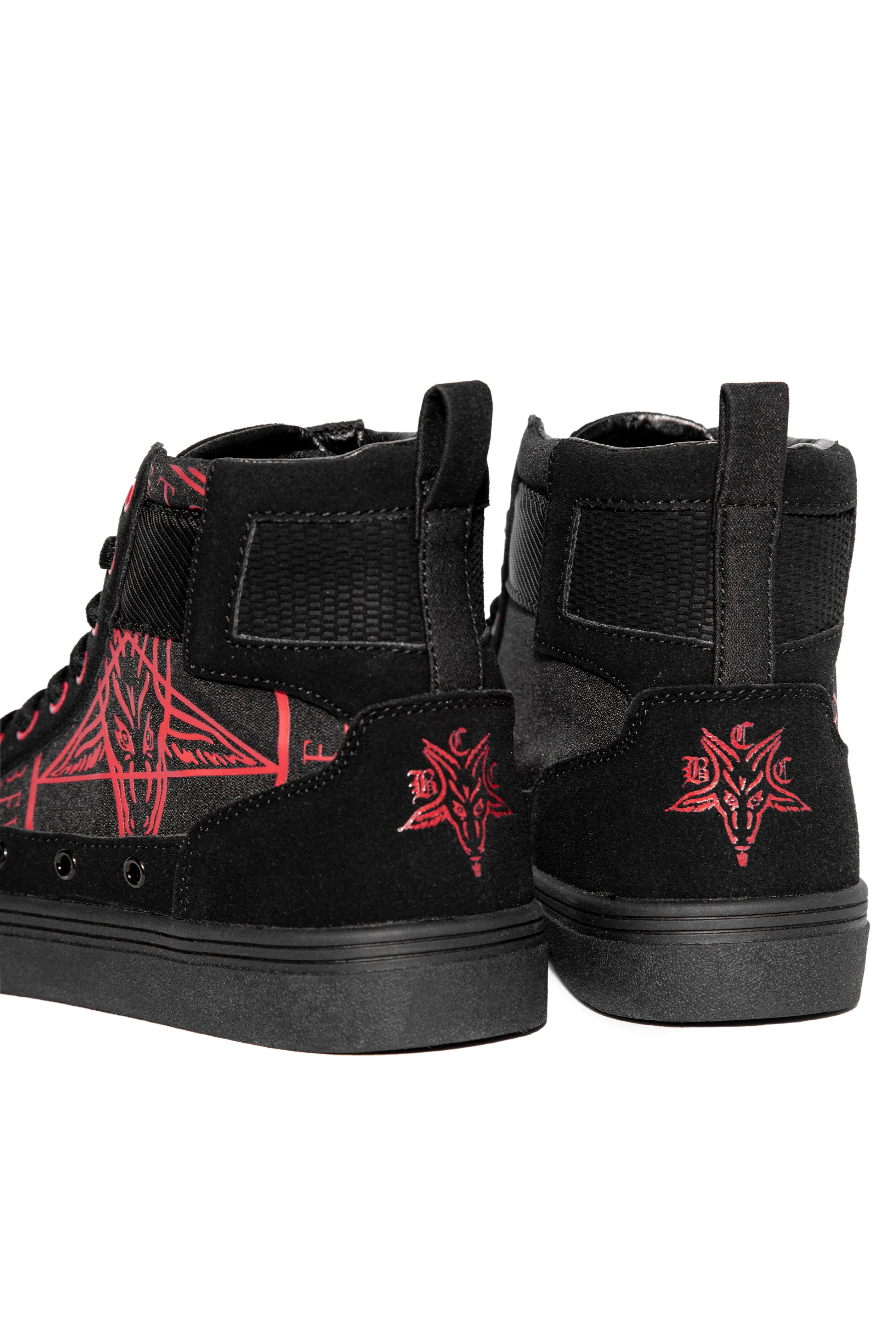 Normandy - Red/Black  High Top Sneaker