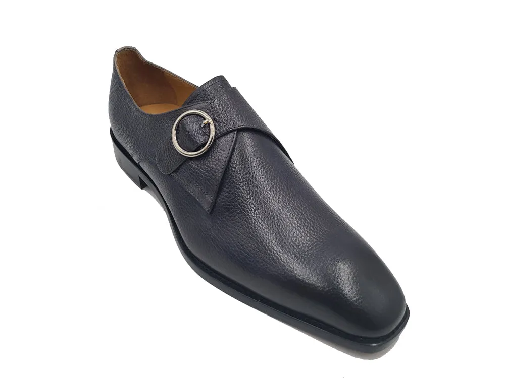 Single Monk Strap Plain Toe Shoes