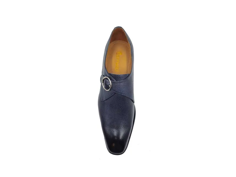 Single Monk Strap Plain Toe Shoes