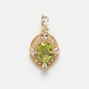 Solid Gold 2024 August Capsule Vintage Inspired Peridot Charm