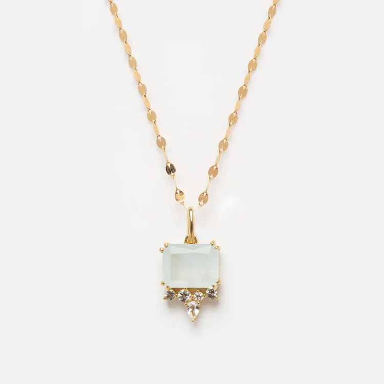 Solid Gold 2024 March Capsule Aquamarine Baguette Charm