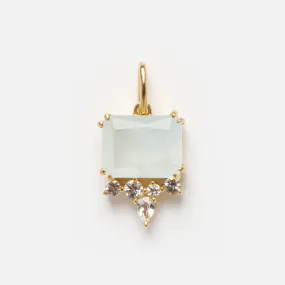 Solid Gold 2024 March Capsule Aquamarine Baguette Charm