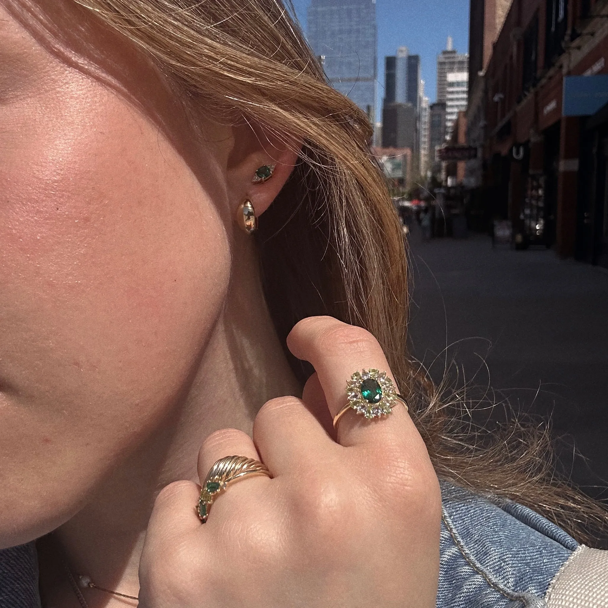 Solid Gold 2024 May Capsule Classic Emerald Studs