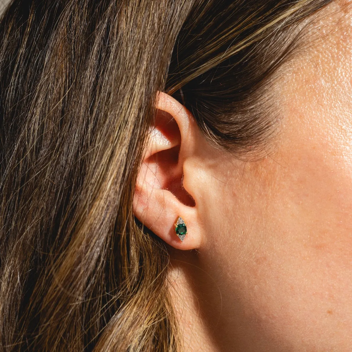 Solid Gold 2024 May Capsule Classic Emerald Studs