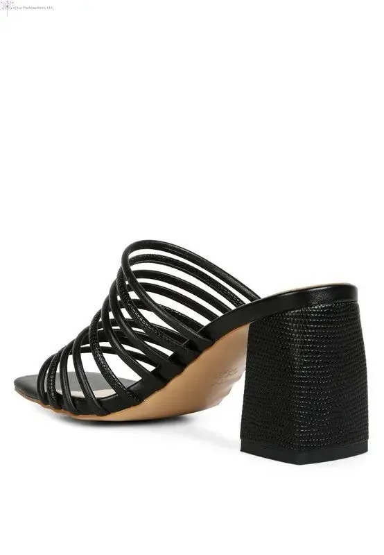 Strappy Sandals Block Heel