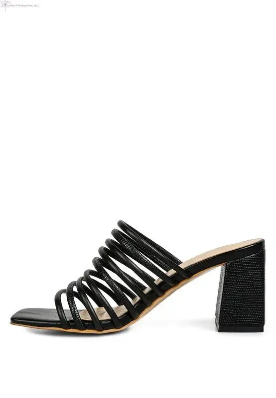 Strappy Sandals Block Heel