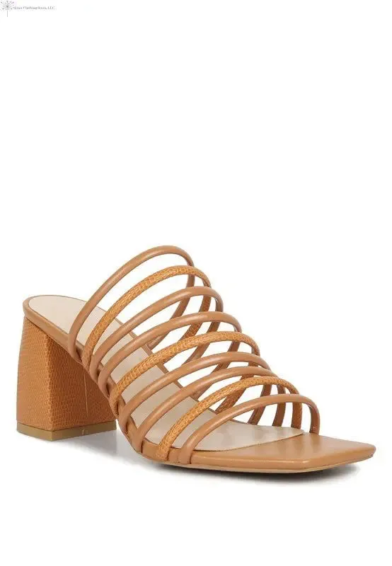 Strappy Sandals Block Heel