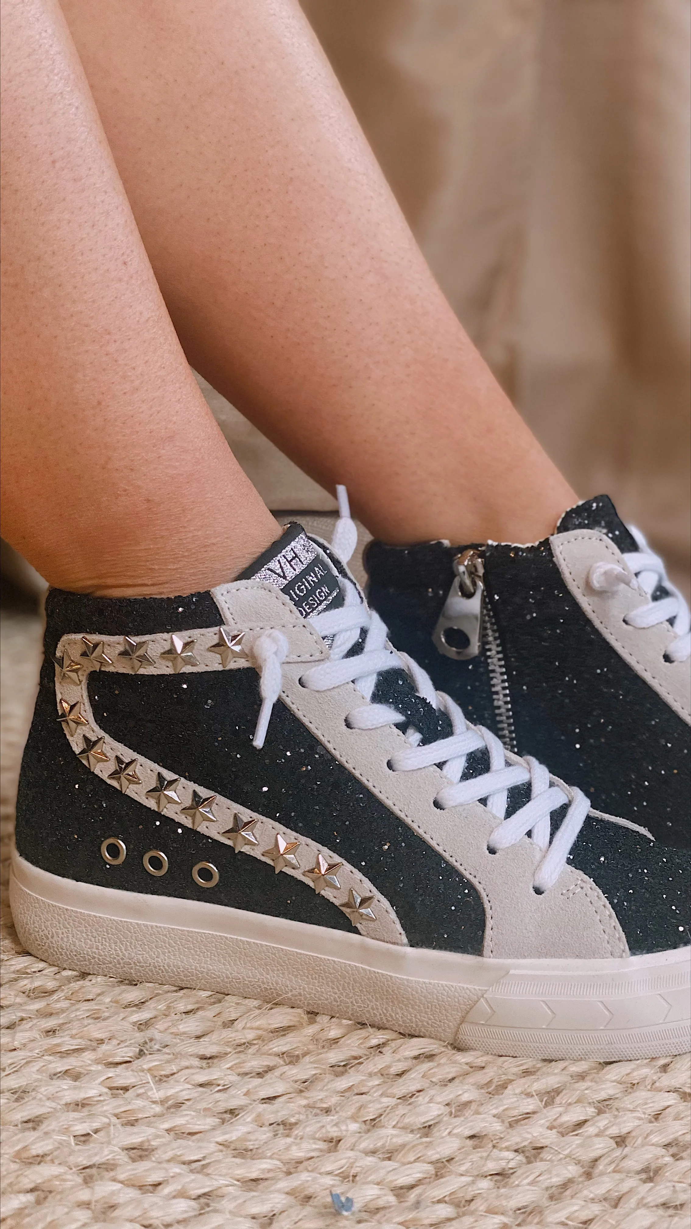 The Dormy Sparkle High Top Sneaker by Vintage Havana