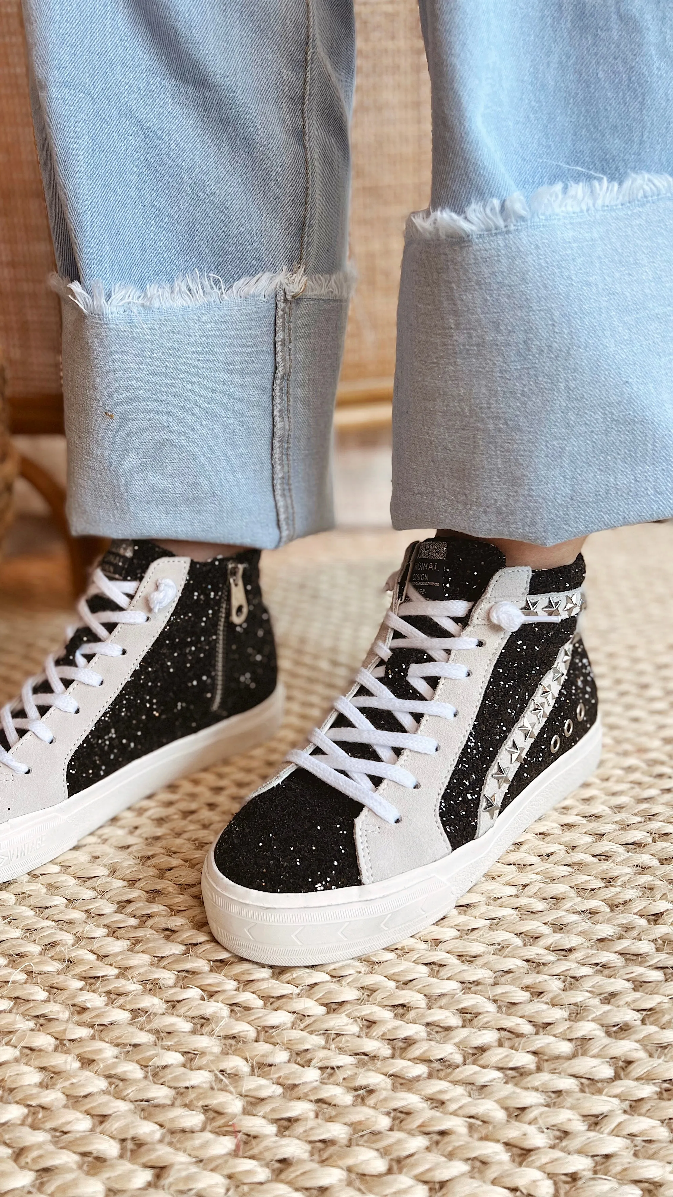 The Dormy Sparkle High Top Sneaker by Vintage Havana