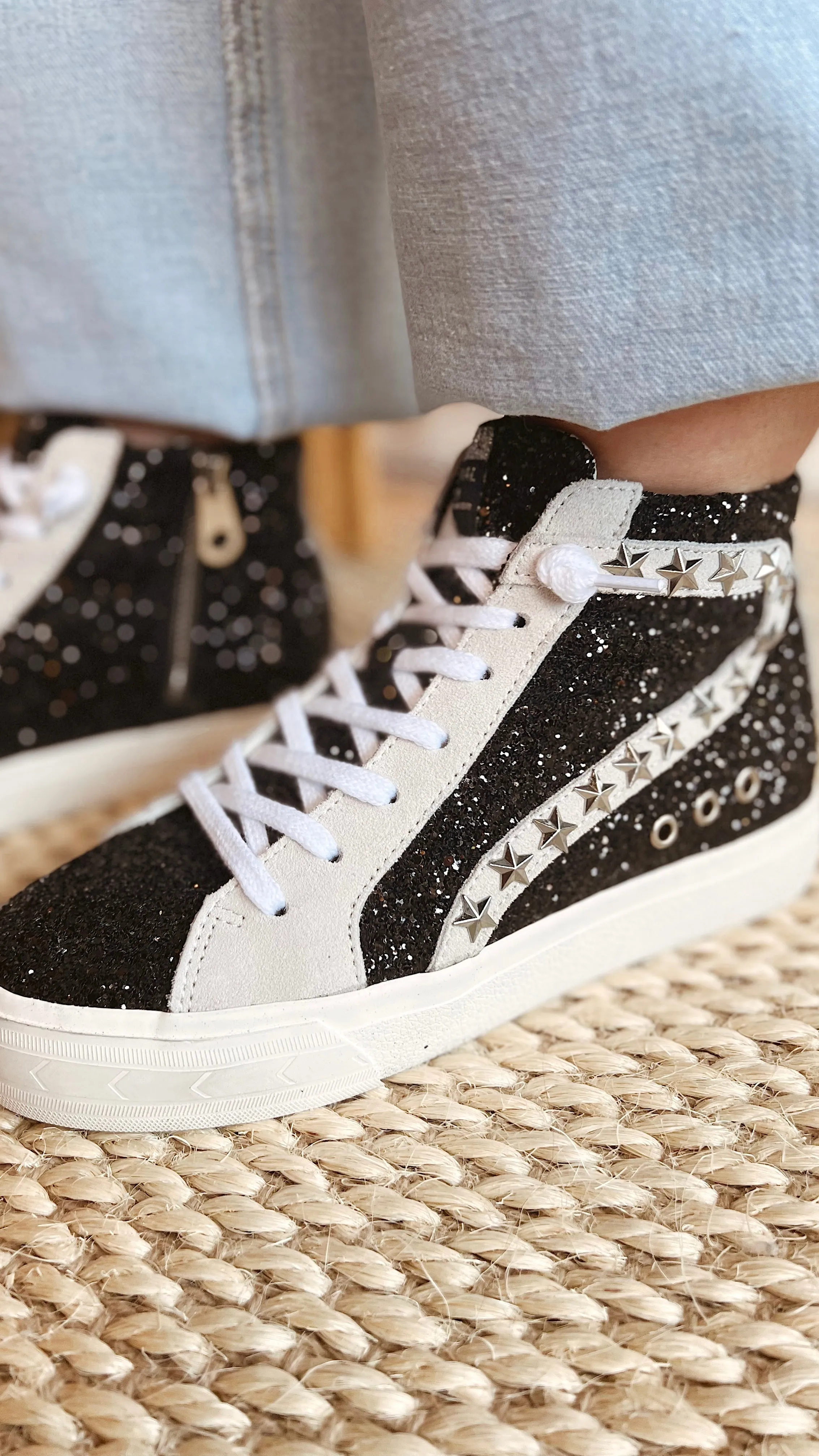 The Dormy Sparkle High Top Sneaker by Vintage Havana