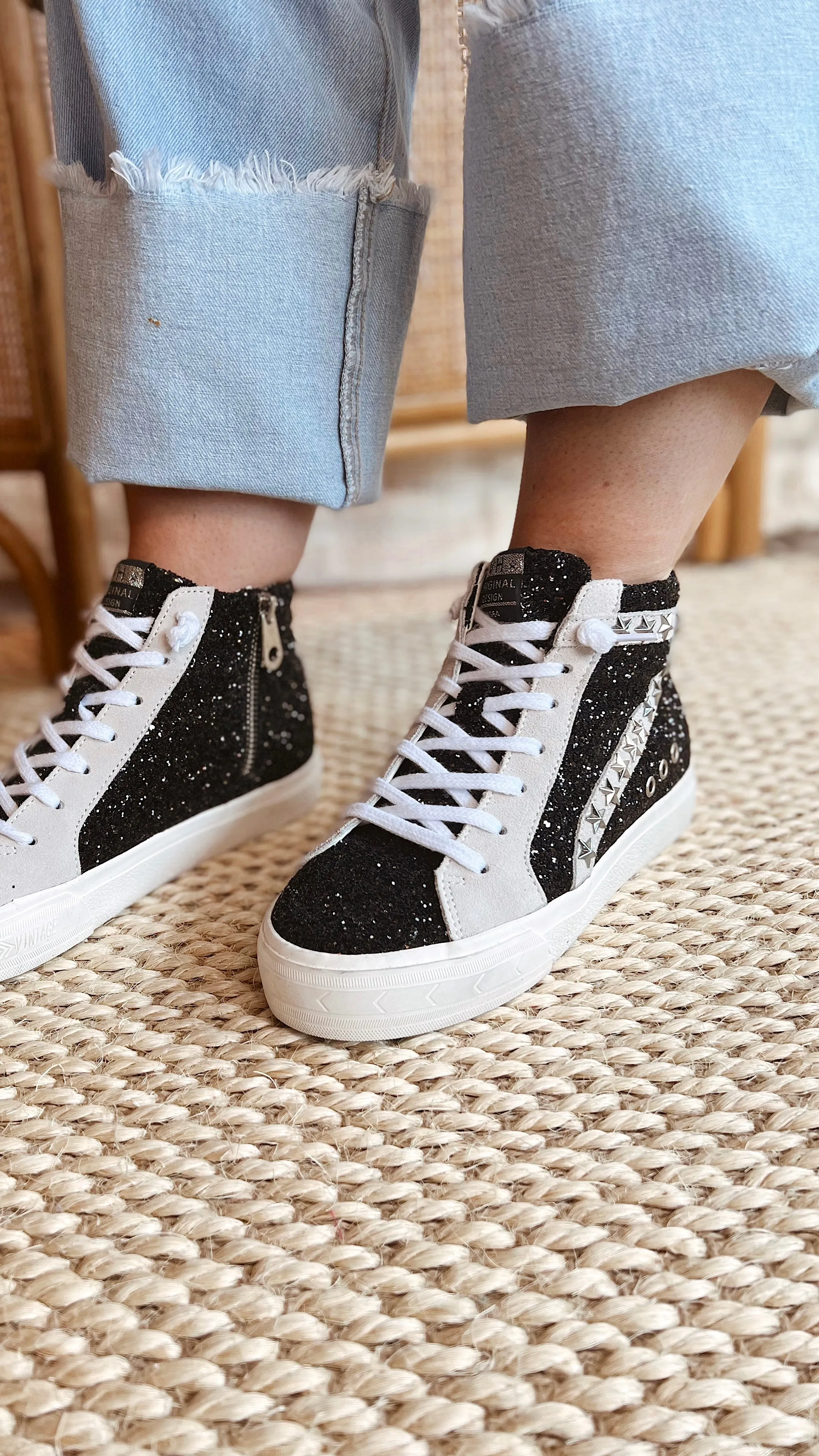 The Dormy Sparkle High Top Sneaker by Vintage Havana