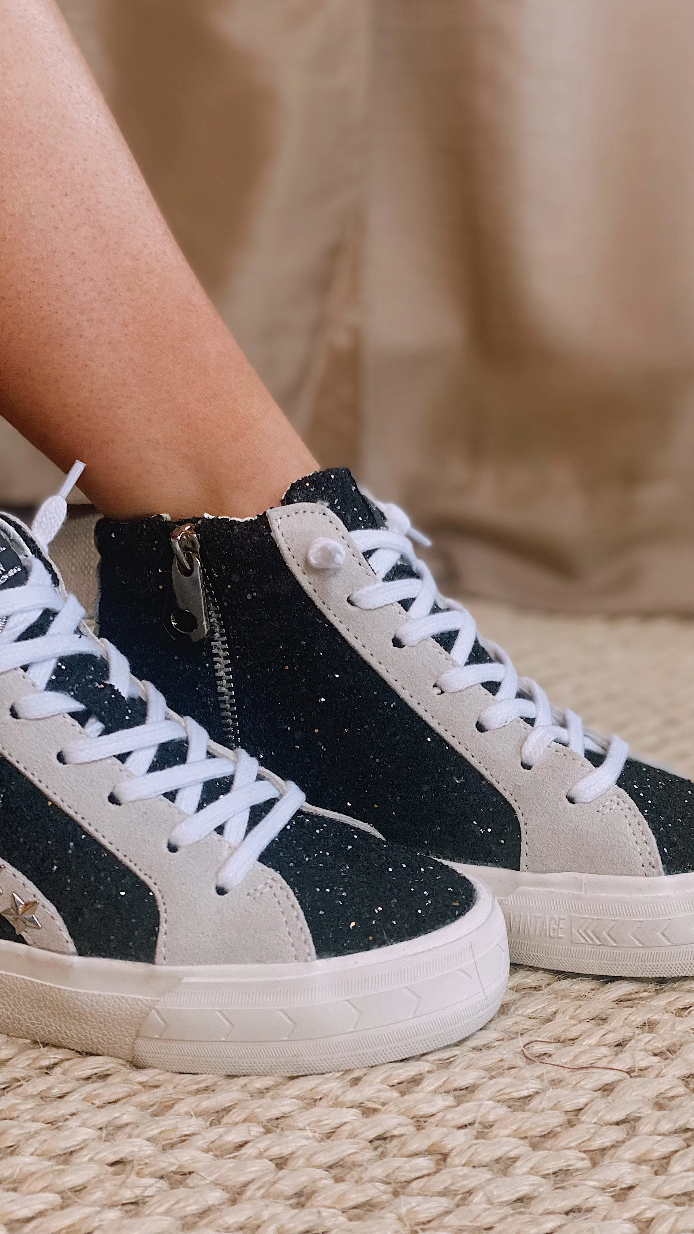 The Dormy Sparkle High Top Sneaker by Vintage Havana