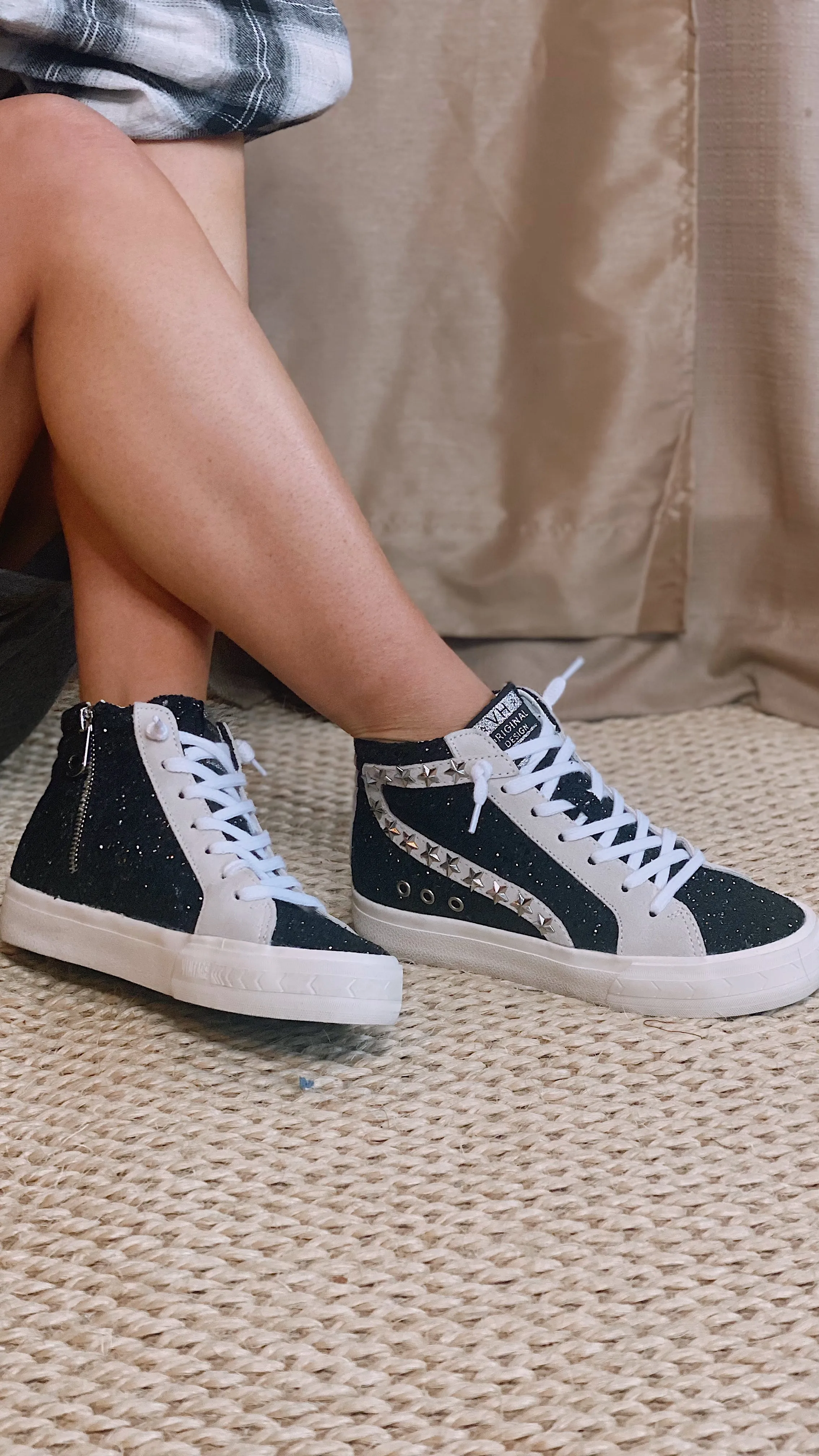 The Dormy Sparkle High Top Sneaker by Vintage Havana