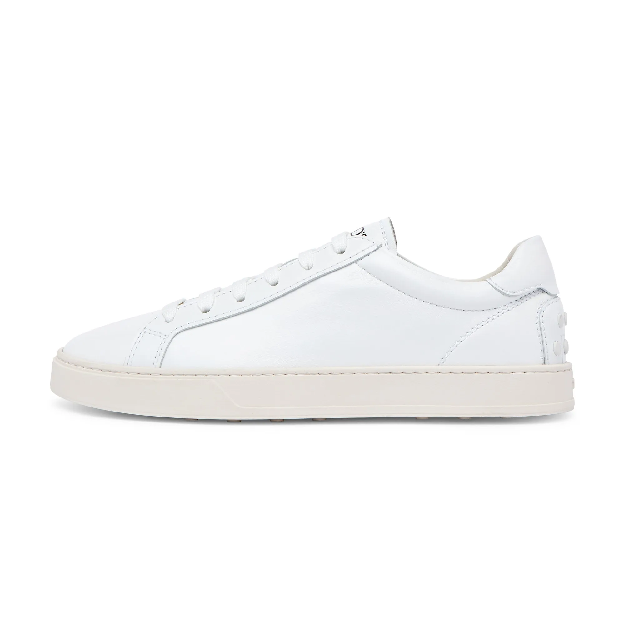 TOD's Low Top Leather Trainer (White)