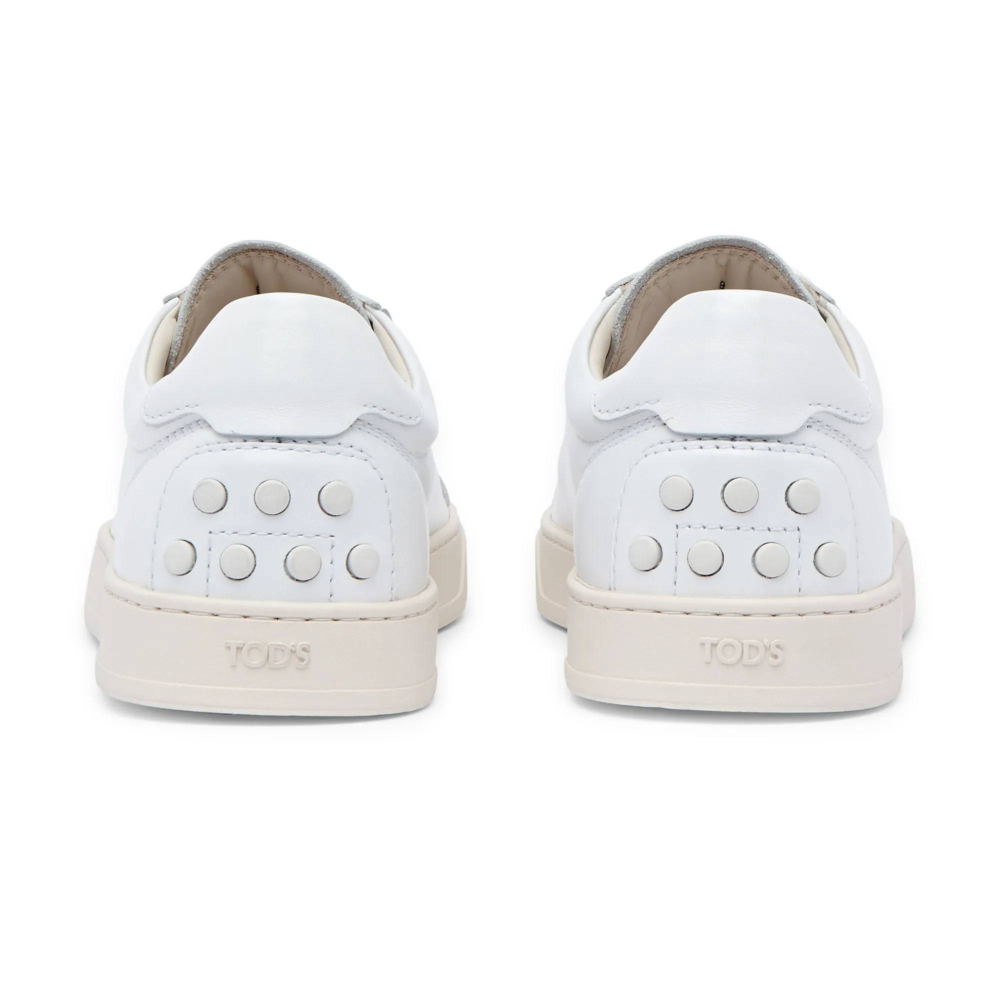 TOD's Low Top Leather Trainer (White)