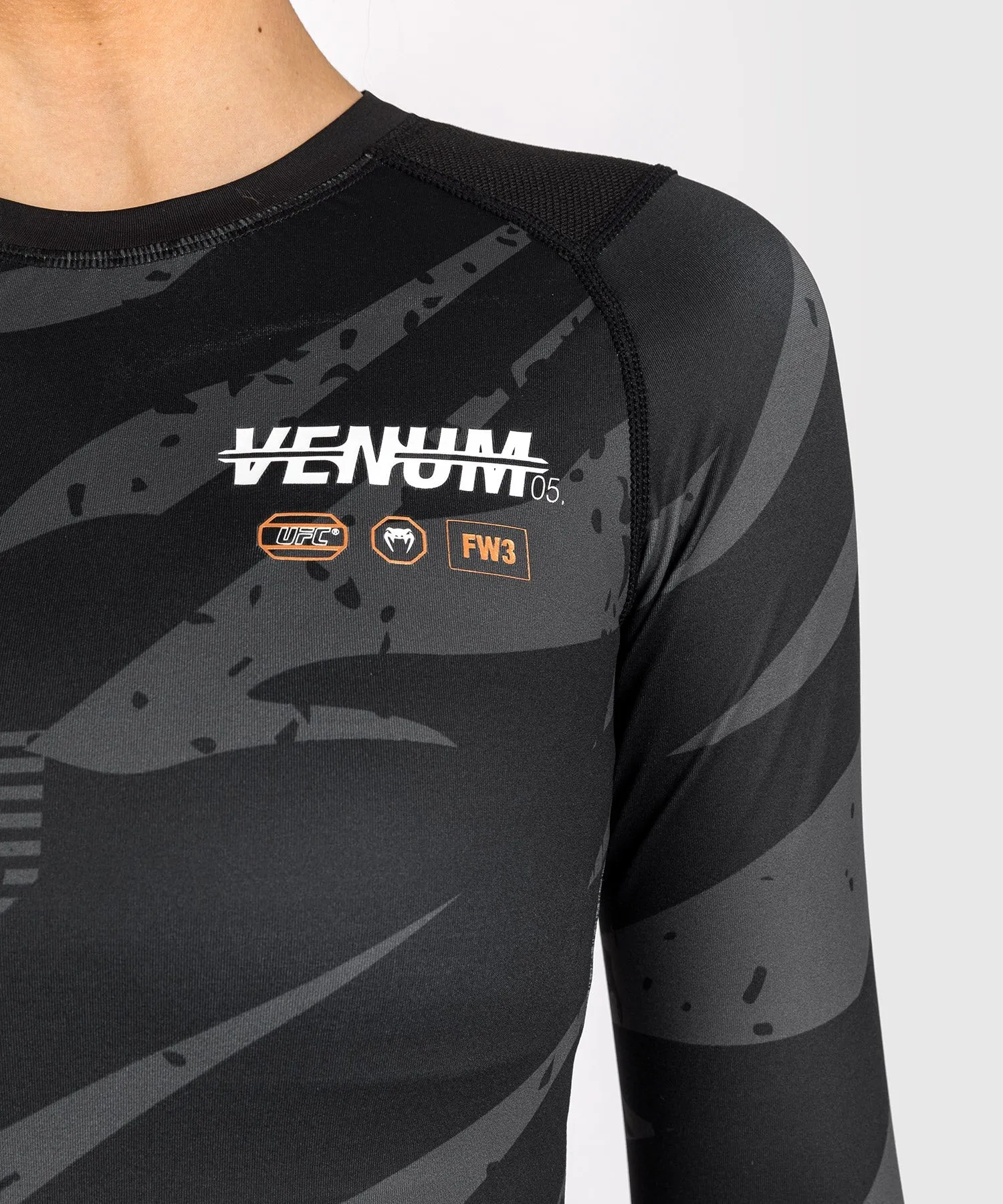 UFC Adrenaline by Venum Fight Week Women’s Performance Long Sleeve Rashguard - Urban Camo